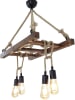 Evila Hanglamp "Merdiven Halat" bruin - (B)80 x (D)34 cm