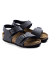 Birkenstock Skórzane sandały "New York" w kolorze granatowym