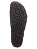 Birkenstock Leren slippers "Madrid" zwart - wijdte S