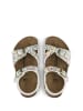 Birkenstock Sandały "Rio" w kolorze białym ze wzorem