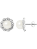 Pearl Addict Silber-Ohrstecker mit Perlen
