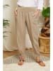 Lin Passion Leinen-Hose in Taupe