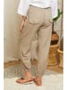 Lin Passion Leinen-Hose in Taupe