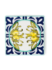 Trendy Kitchen by EXCÉLSA Topf-Untersetzer "Amalfi" in Weiß/ Blau/ Gelb - (L)15 x (B)15 x (H)0,70 cm