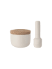 BergHOFF 2-delige vijzelset beige - (H)3 x Ø 11 cm