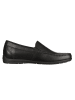 Geox Leder-Slipper in Schwarz