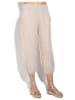 Le Jardin du Lin Leinen-Hose in Beige