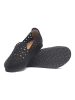 Comfortfusse Leder-Slipper in Schwarz