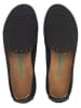 Comfortfusse Leder-Slipper in Schwarz