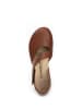 Comfortfusse Leder-Ballerinas in Hellbraun