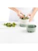 Lekué Groentenhakmolen wit/groen - (H)11,6 x Ø 11,4 cm