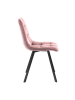 Tomasucci Krzesła (4 szt.) w kolorze różowym - 44 x 87 x 56 cm