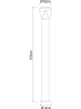 Globo lighting Lampa zewnętrzna LED - KEE A+ (A++ do A) - wys. 100 cm