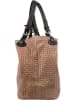 Florence Bags Skórzana torebka "Free" w kolorze szarobrązowym - 31 x 29 x 32 cm