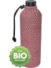 Emil Drinkfles met wijde hals "Bio Napoli" rood/grijs