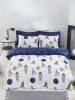 Colorful Cotton Komplet pościeli renforcé "Spacex" w kolorze niebieskim ze wzorem