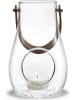 Holme Gaard Lantaarn "DWL" transparant/bruin - (H)16 x Ø 10,3 cm