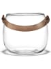 Holme Gaard Decoratieve schaal "DWL" transparant/lichtbruin - (H)12 x Ø 15,5 cm