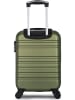 Les P´tites Bombes 2-delige set: hardcase-trolley en beautycase "Aurelia" kaki