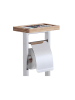 Tomasucci WC-Garnitur in Silber - (B)20 x (H)74,5 x (T)18 cm