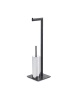 Tomasucci Toiletborstelgarnituur zwart - (B)20 x (H)71 x (D)20 cm