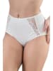 Valea Pełne figi high waist "Ines" w kolorze białym