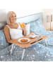 InnovaGoods Beistelltisch in Hellbraun - (B)60 x (H)27 x (T)40 cm