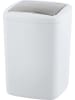 Wenko Prullenbak met swingdeksel "Barcelona" wit - 8,5 l