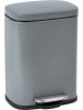 Wenko Treteimer "Leno" in Grau - 5 l