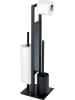 Wenko Toiletborstelgarnituur "Rivalta" zwart - (H)70 cm