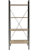 Ethnical Life Staande kast zwart/naturel - (B)60 x (H)148 x (D)32,5 cm