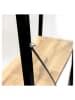 Ethnical Life Staande kast zwart/naturel - (B)60 x (H)148 x (D)32,5 cm