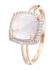 DIAMOND & CO Roségouden ring "Quartissime" met diamanten
