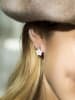 DIAMOND & CO Roségouden oorstekers "Floraisons" met diamanten