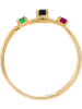 OR ÉCLAT Gold-Ring "Multi amour" mit Edelsteinen