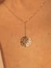 L instant d Or Vergulde zilveren ketting "Rosace pendante" - (L)42 cm