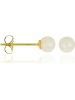 DIAMANTA Gouden oorstekers "My pearl" met parels