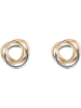 OR ÉCLAT Gelb-/Rosé-/Weißgold-Ohrstecker "Croisade"