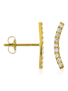 L instant d Or Gouden oorstekers met edelstenen