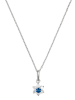 L instant d Or Witgouden hanger met edelstenen