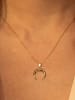 DIAMOND & CO Gouden hanger "Demi lune"