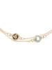 L instant d Or Gouden armband "Colormix" met edelstenen