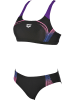 Arena Bikini "Modular" in Schwarz/ Pink