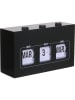 Make a Wish Kalendarz "Flip Flap" w kolorze czarnym - 19,5 x 11 x 6,5 cm