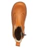 kmins Leder-Chelsea-Boots in Cognac