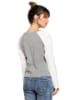 Be Wear Longsleeve in Grau/ Weiß