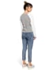 Be Wear Longsleeve in Grau/ Weiß