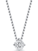 Revoni Weißgold-Halskette mit Diamant-Anhänger - (L)47 cm