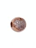 Pandora Rosévergulde bead met edelstenen