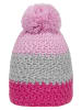 Döll Pudelmütze in Pink/ Grau